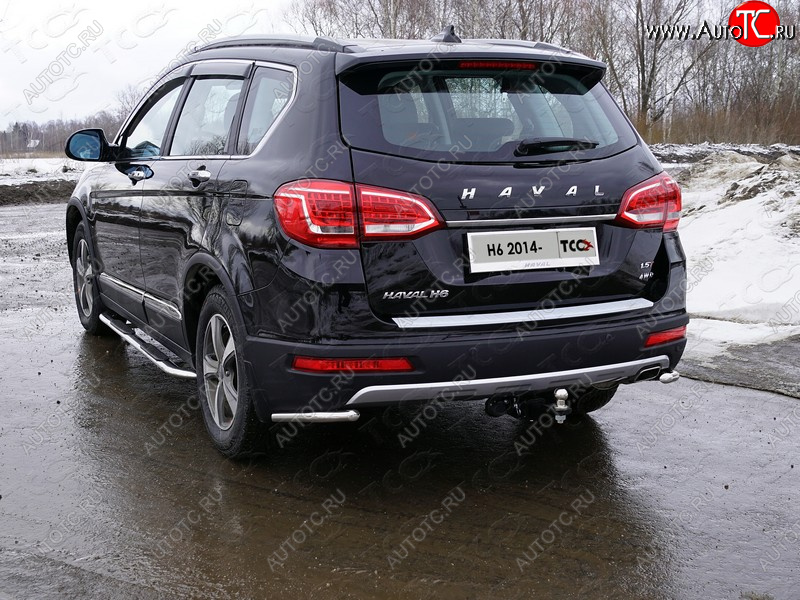 13 449 р. Защита заднего бампера (уголки, d42,4 мм) TCC  Haval H6 (2013-2020)  с доставкой в г. Набережные‑Челны