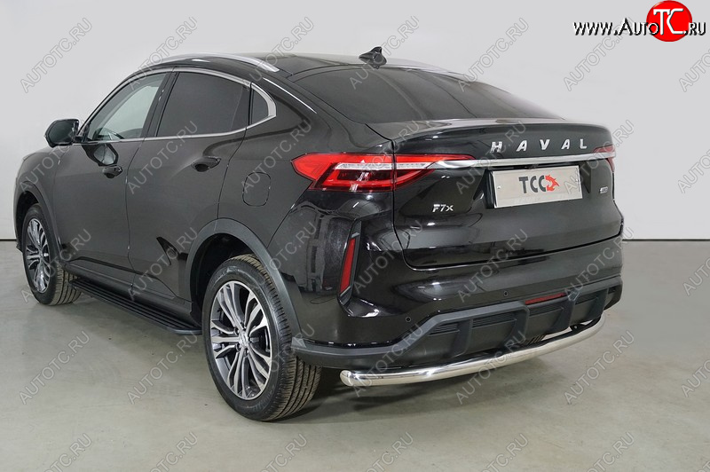 14 899 р. Защита задняя (нержавейка 60,3 мм), ТСС Тюнинг  Haval F7x (2022-2025)  рестайлинг  с доставкой в г. Набережные‑Челны