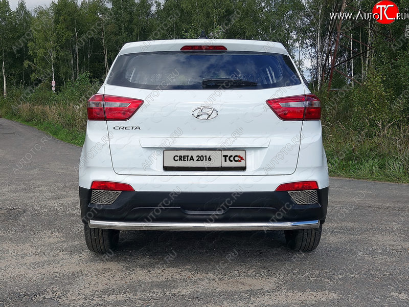 16 899 р. Защита задняя (нержавейка 60,3 мм) ТСС Тюнинг Hyundai Creta GS дорестайлинг (2015-2019)  с доставкой в г. Набережные‑Челны