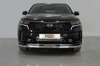 Защита переднего бампера нижняя с ДХО 60,3 мм ТСС Тюнинг KIA (КИА) Sorento (Соренто)  MQ4 (2020-2022) MQ4 ()