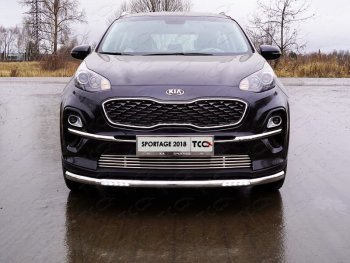 Защита переднего бампера нижняя с ДХО 60,3 мм ТСС Тюнинг KIA (КИА) Sportage (Спортаж)  4 QL (2018-2022) 4 QL рестайлинг ()