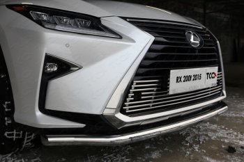 Нижняя декоративная вставка в бампер (кроме F-Sport) ТСС Тюнинг Lexus RX350 AL20 дорестайлинг (2015-2019) ()