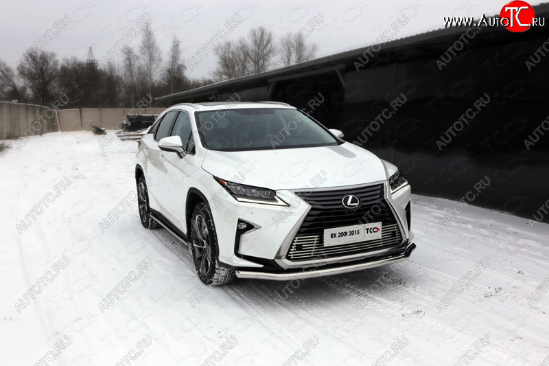 22 999 р. Защита переднего бампера нижняя d60,3 мм ТСС Тюнинг Lexus RX350 AL10 дорестайлинг (2008-2012) (нержавейка)  с доставкой в г. Набережные‑Челны