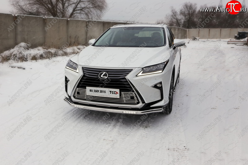 42 999 р. Защита переднего бампера нижняя с ДХО 60,3 мм ТСС Тюнинг Lexus RX350 AL10 дорестайлинг (2008-2012) (нержавейка)  с доставкой в г. Набережные‑Челны