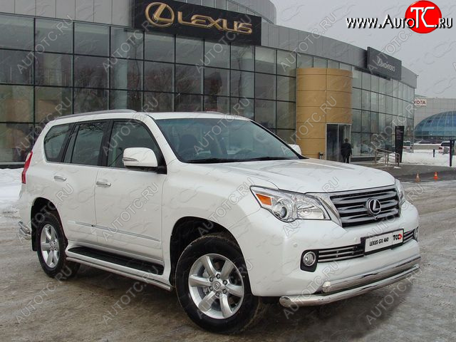 37 649 р. Защита переднего бампера нижняя d76,1*75 мм ТСС Тюнинг  Lexus GX460  J150 (2009-2013) дорестайлинг (нержавейка)  с доставкой в г. Набережные‑Челны