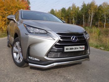 Защита переднего бампера кенгурин 60,3 мм кроме F-Sport ТСС Тюнинг Lexus NX300h Z10 дорестайлинг (2014-2017) ()