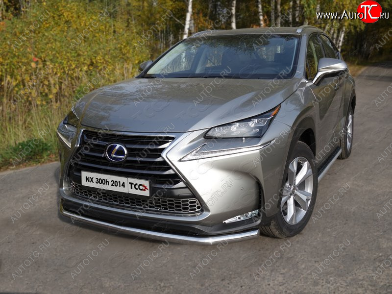 21 799 р. Защита переднего бампера нижняя d60,3 мм ТСС Тюнинг Lexus NX300h Z10 дорестайлинг (2014-2017) (нержавейка)  с доставкой в г. Набережные‑Челны