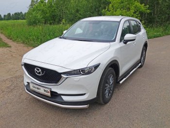 Защита переднего бампера нижняя d60,3 мм ТСС Тюнинг Mazda CX-5 KF (2016-2025) ()