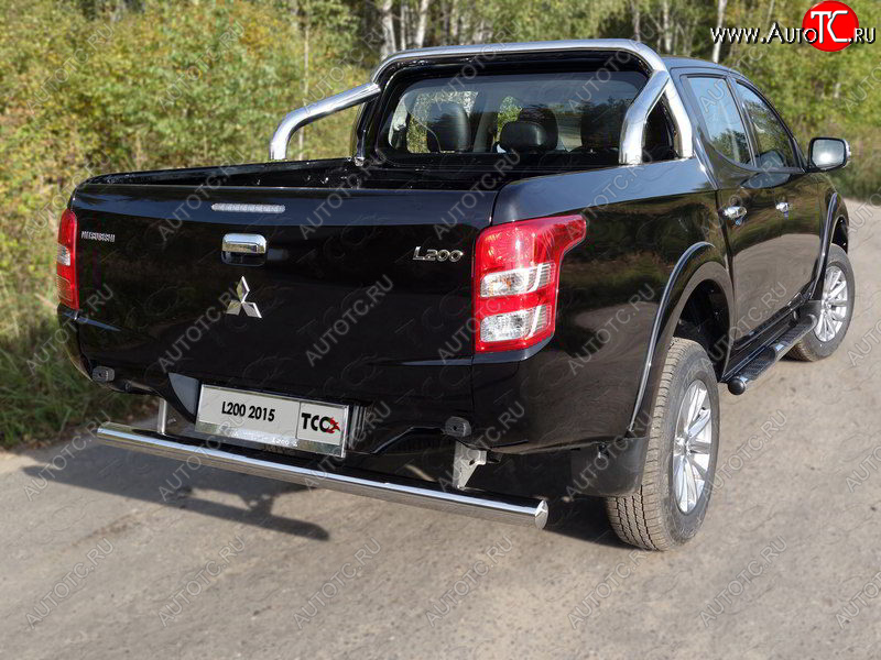 72 399 р. Защита кузова d 75х42 мм (только для кузова) ТСС Тюнинг  Mitsubishi L200  5 KK,KL (2015-2019) дорестайлинг (нержавейка)  с доставкой в г. Набережные‑Челны