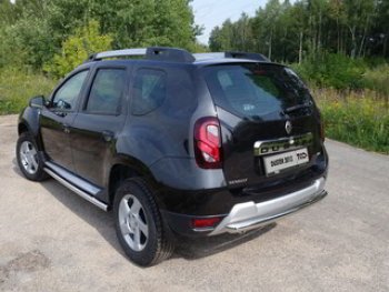 11 749 р. Защита задняя (нержавейка 60,3 мм) ТСС Тюнинг  Renault Duster  HS (2010-2015) дорестайлинг  с доставкой в г. Набережные‑Челны. Увеличить фотографию 1