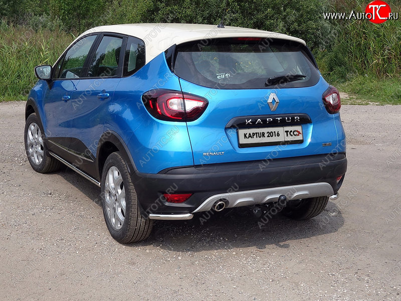 10 499 р. Защита заднего бампера (уголки, d42,4 мм) TCC  Renault Kaptur (2016-2020) дорестайлинг  с доставкой в г. Набережные‑Челны