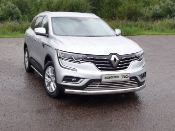 6 499 р. Нижняя декоративная вставка в бампер ТСС Тюнинг  Renault Koleos  2 (2016-2025) (d 16 мм)  с доставкой в г. Набережные‑Челны. Увеличить фотографию 1