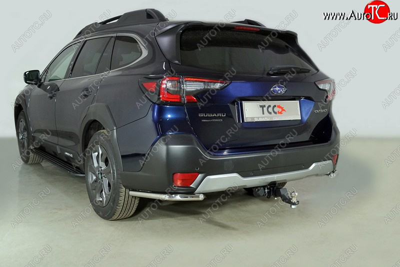 18 399 р. Защита заднего бампера (уголки, d42,4 мм) TCC  Subaru Outback  BT (2019-2025) универсал  с доставкой в г. Набережные‑Челны