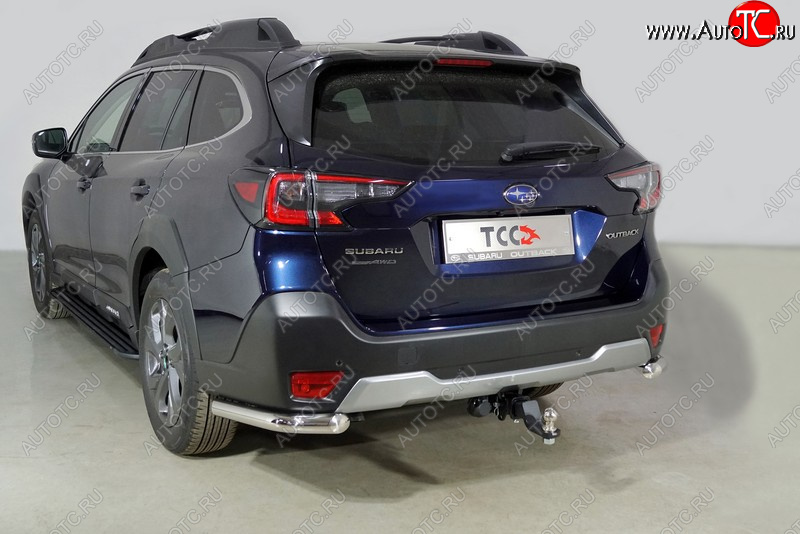 19 849 р. Защита заднего бампера (уголки, d60,3 мм) TCC  Subaru Outback  BT (2019-2025) универсал  с доставкой в г. Набережные‑Челны