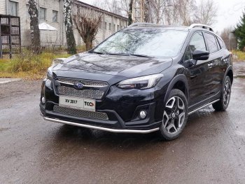 Защита переднего бампера нижняя d42,4 мм ТСС Тюнинг Subaru XV GT/G24 дорестайлинг (2017-2021)  (нержавейка)