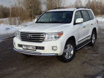 Защита переднего бампера нижняя d76,1*50,8 мм ТСС Тюнинг Toyota (Тойота) Land Cruiser (Лэнд)  200 (2012-2015) 200 1-ый рестайлинг  (нержавейка)