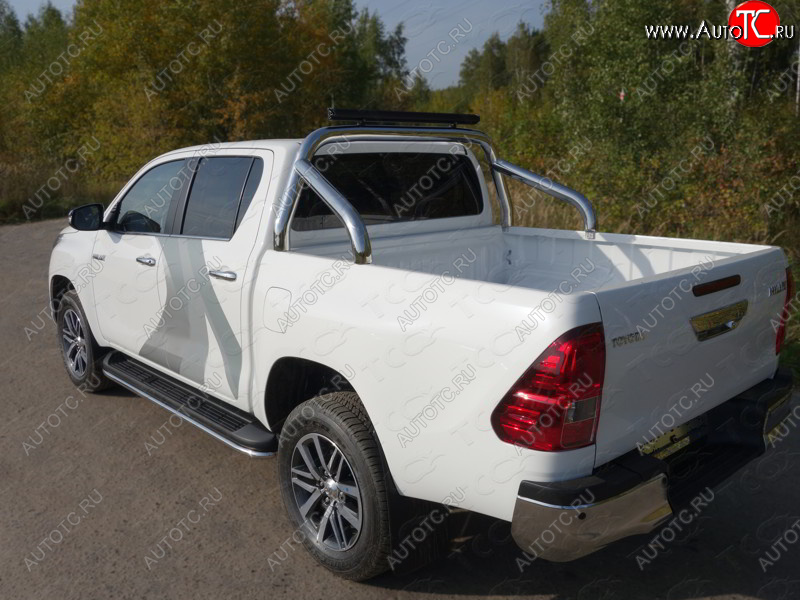 57 999 р. Защита кузова (нержавейка Ø76,1) ТСС Тюнинг  Toyota Hilux  AN120 (2016-2025) дорестайлинг, 1-ый рестайлинг, 2-ой рестайлинг (без крышки)  с доставкой в г. Набережные‑Челны