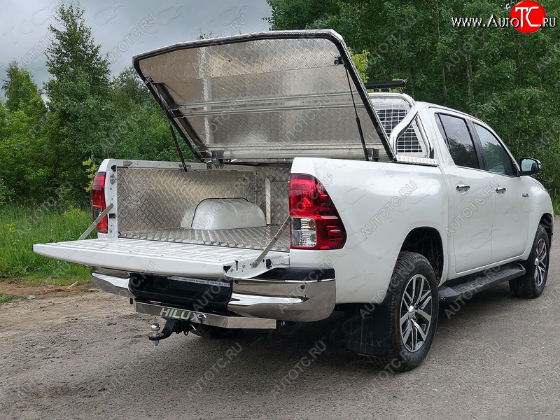 30 949 р. Защитный алюминиевый вкладыш в кузов автомобиля (без борта) ТСС Тюнинг  Toyota Hilux  AN120 (2017-2024) 1-ый рестайлинг, 2-ой рестайлинг (алюминий)  с доставкой в г. Набережные‑Челны