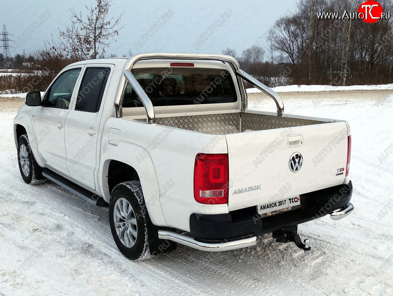 57 999 р. Защита кузова (для кузова) d 76,1 мм ТСС Тюнинг  Volkswagen Amarok (2016-2022) рестайлинг (нержавейка)  с доставкой в г. Набережные‑Челны