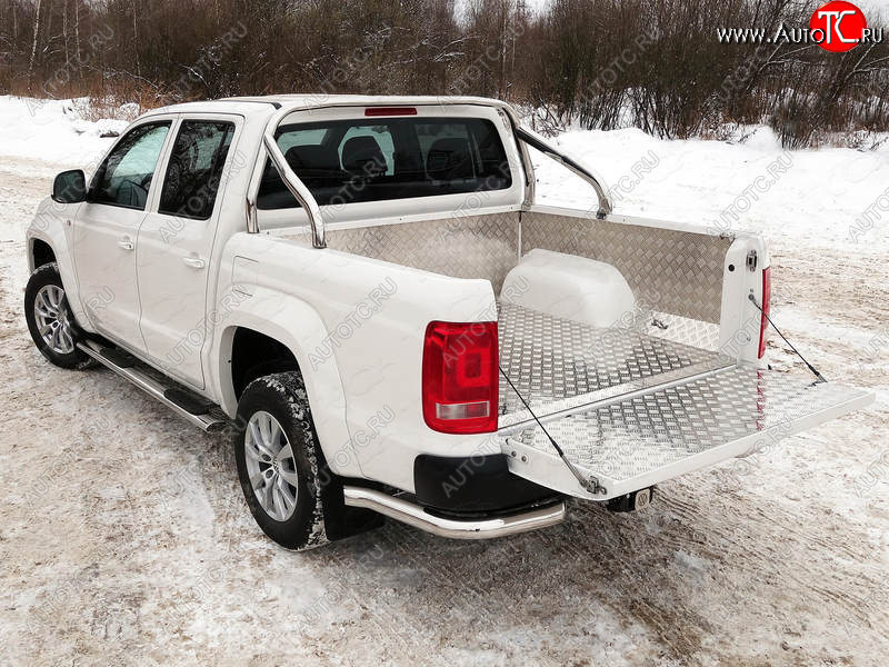 72 399 р. Защита кузова d 75х42 мм (только для кузова) ТСС Тюнинг  Volkswagen Amarok (2016-2022) рестайлинг (нержавейка)  с доставкой в г. Набережные‑Челны