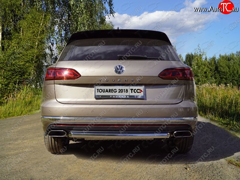 1 000 000 р. Защита задняя (нержавейка 60,3 мм) ТСС Тюнинг Volkswagen Touareg CR (2018-2025)  с доставкой в г. Набережные‑Челны