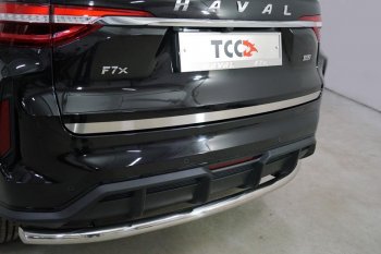 Накладка на заднюю дверь, ТСС Тюнинг Haval (Хавал) H7 (Н7) (2016-2018)  (Лист шлифованный)