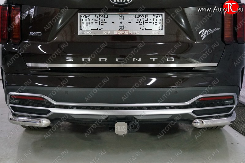 2 349 р. Накладка на заднюю дверь, ТСС Тюнинг  KIA Sorento  MQ4 (2020-2022) (лист шлифованный)  с доставкой в г. Набережные‑Челны