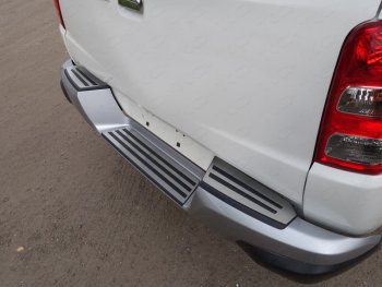 Накладки на задний бампер, ТСС Тюнинг Mitsubishi L200 5 KK,KL дорестайлинг (2015-2019) ()