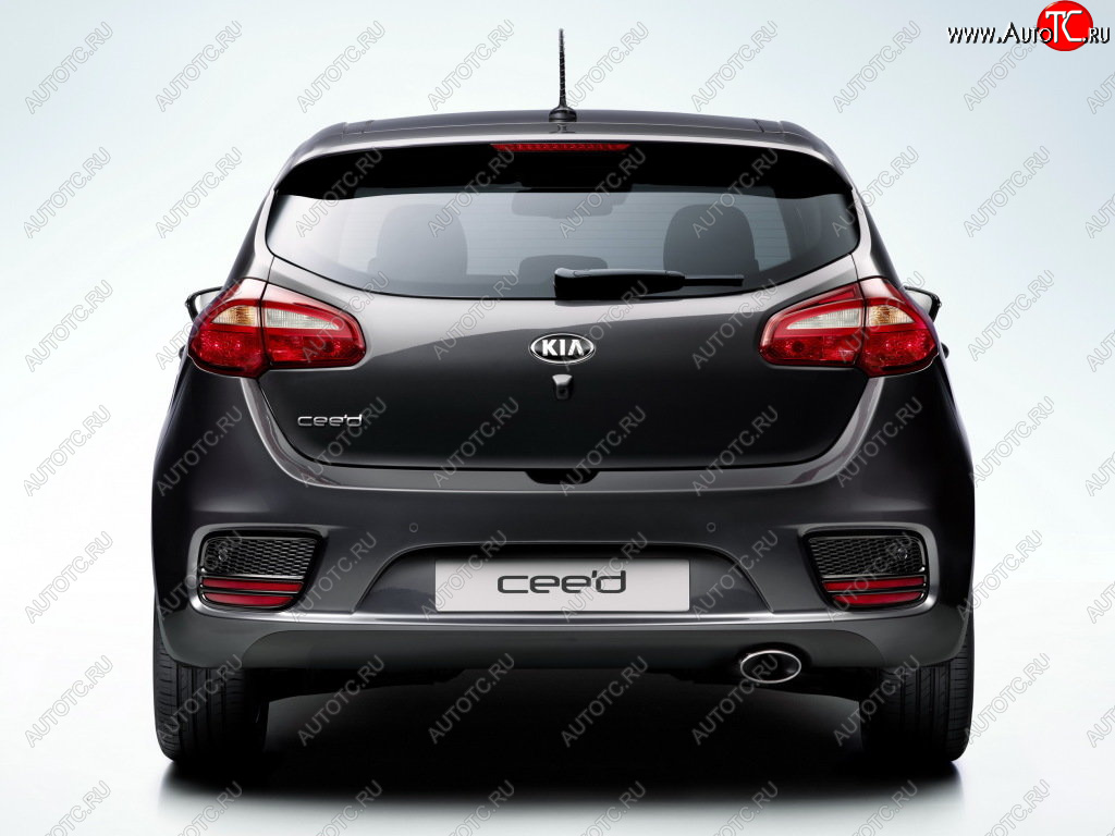 7 949 р. Бампер задний GAMMA  KIA Ceed  2 JD (2015-2018) рестайлинг, хэтчбэк (Неокрашенный)  с доставкой в г. Набережные‑Челны