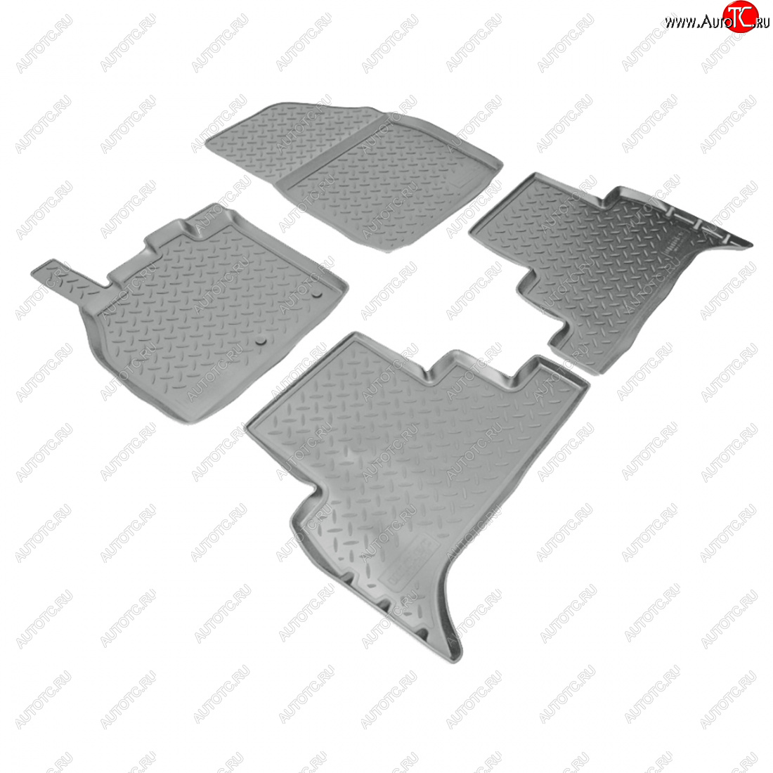 3 199 р. Коврики салонные Norplast  Renault Scenic  3 (2009-2012) (серый)  с доставкой в г. Набережные‑Челны