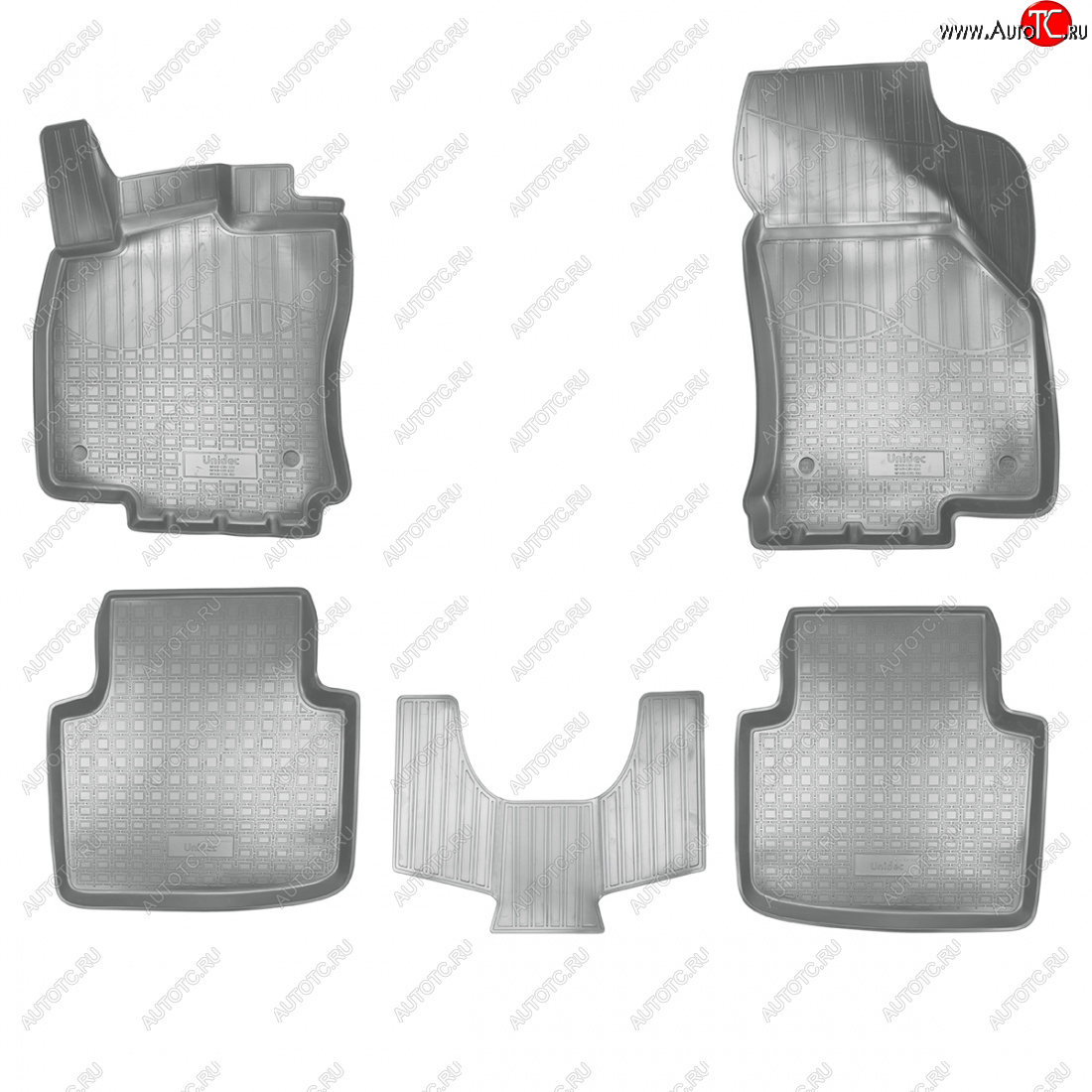 3 579 р. Коврики салонные Norplast  3D  Skoda Superb  B8 (3V) (2015-2019) лифтбэк дорестайлинг (серый)  с доставкой в г. Набережные‑Челны