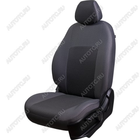 7 299 р. Комплект чехлов для сидений (РЗС 40/60 3Г Жаккард) Дублин Lord Autofashion Hyundai IX35 LM дорестайлинг (2009-2013) (серый, вставка Сеул серая)  с доставкой в г. Набережные‑Челны