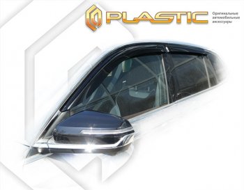 1 999 р. Дефлектора окон CA-Plastic Geely Monjaro (2022-2024) (серия Сlassic полупрозрачный, без хром. молдинга)  с доставкой в г. Набережные‑Челны. Увеличить фотографию 2