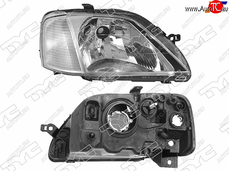 4 499 р. Фара правая (под корректор, хрусталь) TYC  Renault Logan  1 (2004-2010) дорестайлинг  с доставкой в г. Набережные‑Челны