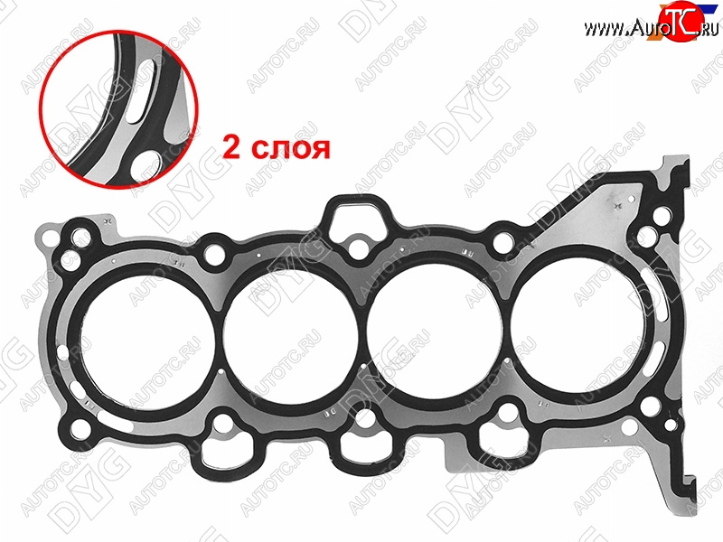 2 449 р. Прокладка ГБЦ G4EH 2.0 (металл) DYG  Hyundai Creta (GS,  SU), Elantra (AD,  CN7), Tucson (TL,  NX4), KIA Cerato (3 YD,  4 BD), Sportage (4 QL,  5 NQ5)  с доставкой в г. Набережные‑Челны