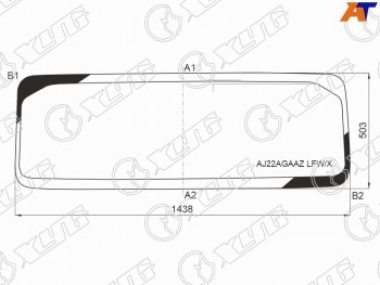 Стекло лобовое (Антенна) XYG Jeep (Джип) Wrangler (Вранглер)  JL (2018-2024) JL 3 дв. дорестайлинг