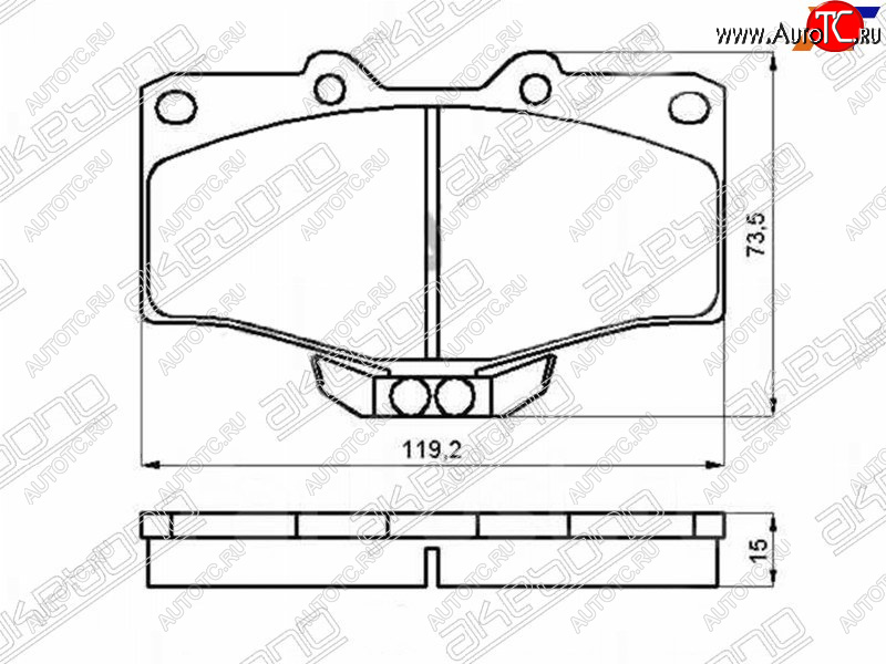 2 099 р. Колодки тормозные перед FL-FR SAT   Toyota Fortuner  AN50/AN60 - Land Cruiser Prado  J90  с доставкой в г. Набережные‑Челны