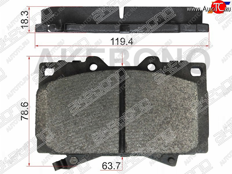 3 499 р. Колодки тормозные перед FL-FR SAT     Toyota Land Cruiser  100 (1998-2007) дорестайлинг, 1-ый рестайлинг, 2-ой рестайлинг  с доставкой в г. Набережные‑Челны