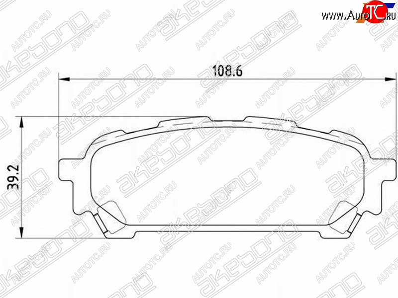 1 999 р. Колодки тормозные зад RH-LH SAT  Subaru Forester (SF,  SG,  SH,  SJ,  SK/S14), Impreza (GC,  GF,  GD,  GG,  GE,  GH,  GJ,  GK)  с доставкой в г. Набережные‑Челны