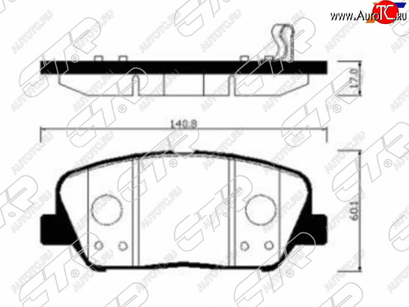 2 479 р. Колодки тормозные передние FR-FL SAT  Hyundai I30 3 PD универсал (2017-2020)  с доставкой в г. Набережные‑Челны