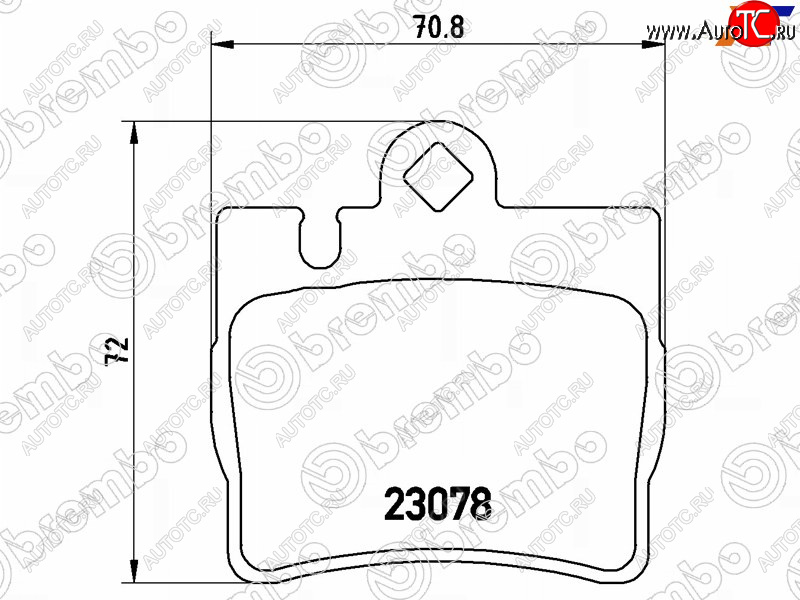 4 399 р. Колодки тормозные задние RH-LH SAT  Mercedes-Benz S class  W220 (1998-2005)  с доставкой в г. Набережные‑Челны