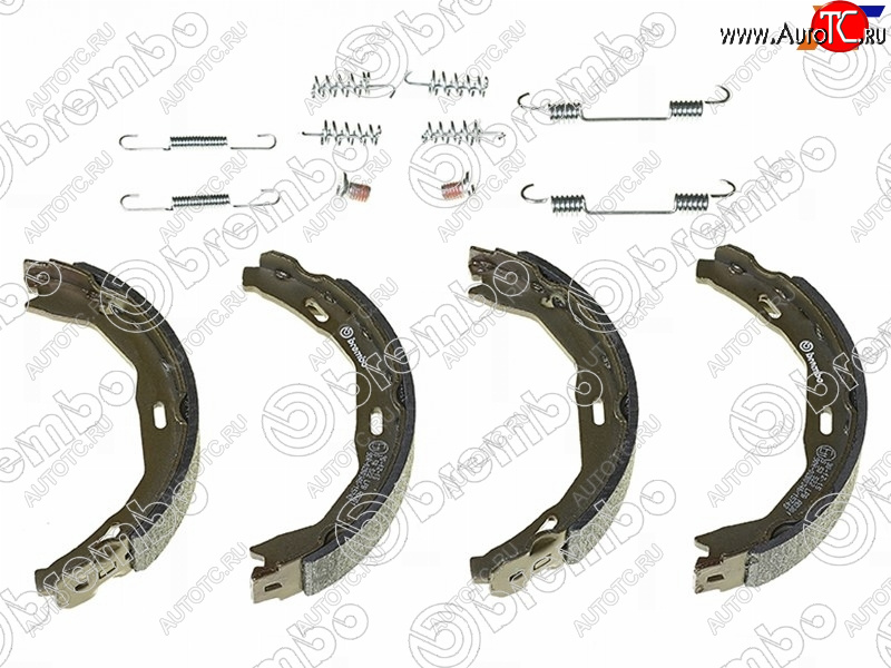 3 699 р. Колодки барабанные задние RH-LH SAT Mercedes-Benz C-Class W204 дорестайлинг седан (2007-2011)  с доставкой в г. Набережные‑Челны