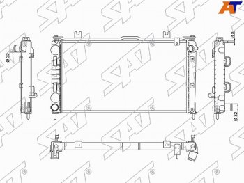 Радиатор SAT Лада Гранта 2191 лифтбэк дорестайлинг  (2013-2017)
