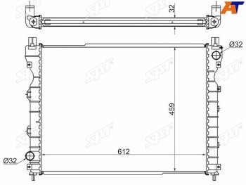 Радиатор охлаждающей жидкости SAT  Land Rover Freelander 1 (1997-2006)