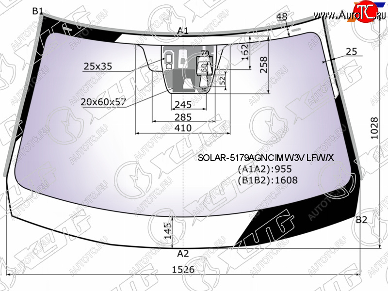 28 999 р. Стекло лобовое (Атермальное Три камеры Датчик дождя Молдинг) XYG Mazda CX-5 KE дорестайлинг (2011-2014)  с доставкой в г. Набережные‑Челны