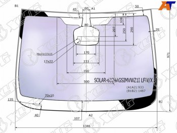 24 899 р. Стекло лобовое (Атермальное Датчик дождя Молдинг) XYG Opel Astra J универсал дорестайлинг (2009-2012)  с доставкой в г. Набережные‑Челны. Увеличить фотографию 2