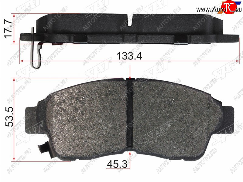 1 229 р. Колодки тормозные перед FL-FR SAT  Toyota Corolla E110 седан дорестайлинг (1997-2000)  с доставкой в г. Набережные‑Челны