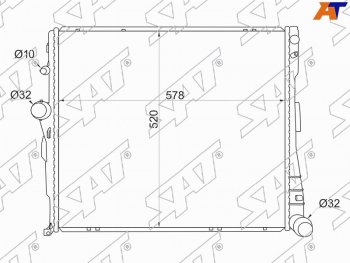 Радиатор SAT BMW (БМВ) X3 (Икс3)  E83 (2003-2009) E83