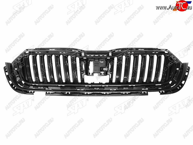 5 649 р. Решетка радиатора SAT  Skoda Octavia  А8 (2019-2022) лифтбэк (молдинг хром)  с доставкой в г. Набережные‑Челны