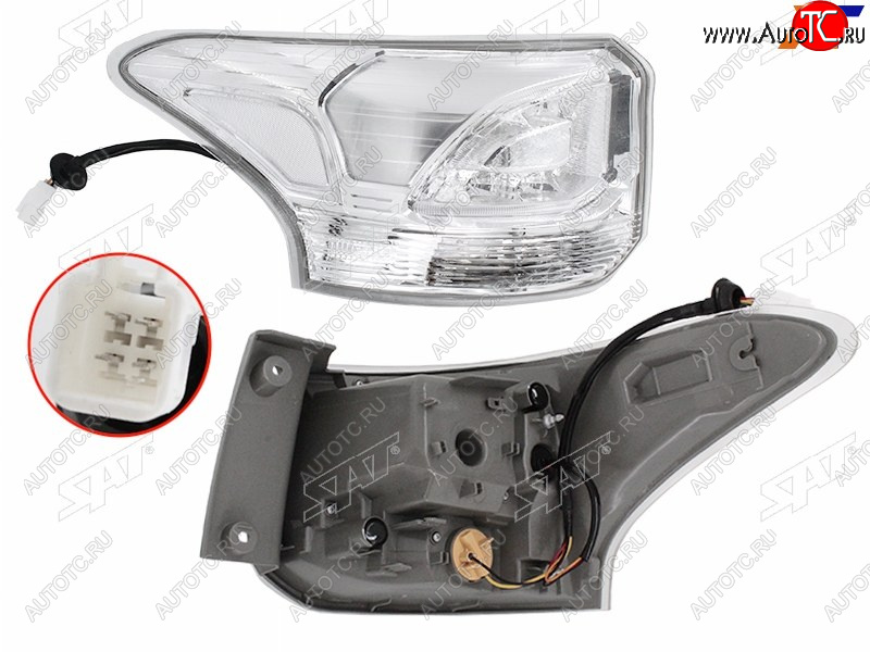 9 549 р. Фонарь задний левый (внешний, LED) SAT  Mitsubishi Outlander  GF (2014-2016) 1-ый рестайлинг  с доставкой в г. Набережные‑Челны